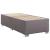 Pat box spring cu saltea, gri, 80x200 cm, piele ecologică GartenMobel Dekor