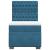 Pat box spring cu saltea, albastru, 90x190 cm, catifea GartenMobel Dekor