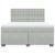 Pat box spring cu saltea, gri deschis, 180x200 cm, catifea GartenMobel Dekor