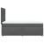 Pat box spring cu saltea, gri închis, 90x200 cm, textil GartenMobel Dekor