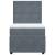 Pat box spring cu saltea, gri închis, 90x190 cm, catifea GartenMobel Dekor