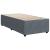 Pat box spring cu saltea, gri închis, 100x200 cm, catifea GartenMobel Dekor