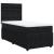 Pat box spring cu saltea, negru, 100x200 cm, catifea GartenMobel Dekor