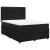 Pat box spring cu saltea, negru, 160x200 cm, catifea GartenMobel Dekor