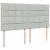 Pat box spring cu saltea, gri deschis, 200x200 cm, catifea GartenMobel Dekor