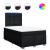 Pat box spring cu saltea, negru, 120x190 cm, catifea GartenMobel Dekor
