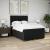 Pat box spring cu saltea, negru, 140x200 cm, textil GartenMobel Dekor