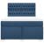 Pat continental cu saltea, albastru, 160x200cm, material textil GartenMobel Dekor