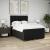 Pat box spring cu saltea, negru, 160x200 cm, textil GartenMobel Dekor