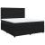 Pat box spring cu saltea, negru, 200x200 cm, catifea GartenMobel Dekor