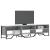 Dulap TV, gri sonoma, 180x34x41 cm, lemn prelucrat GartenMobel Dekor