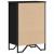 Bibliotecă, negru, 50x31x74,5 cm, lemn prelucrat GartenMobel Dekor