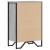 Bibliotecă, gri sonoma, 50x31x74,5 cm, lemn prelucrat GartenMobel Dekor