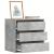 Dulap colț cu sertare gri beton 60x41x58 cm lemn prelucrat GartenMobel Dekor