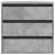 Dulap colț cu sertare gri beton 60x41x58 cm lemn prelucrat GartenMobel Dekor