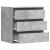 Dulap colț cu sertare gri beton 60x41x58 cm lemn prelucrat GartenMobel Dekor