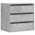 Dulap colț cu sertare gri beton 60x41x58 cm lemn prelucrat GartenMobel Dekor