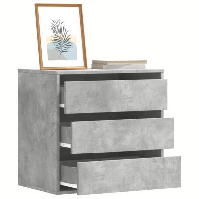 Dulap colț cu sertare gri beton 60x41x58 cm lemn prelucrat GartenMobel Dekor