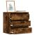 Dulap colț cu sertare stejar fumuriu 60x41x58 cm lemn prelucrat GartenMobel Dekor