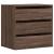 Dulap colț cu sertare stejar maro 60x41x58 cm lemn prelucrat GartenMobel Dekor