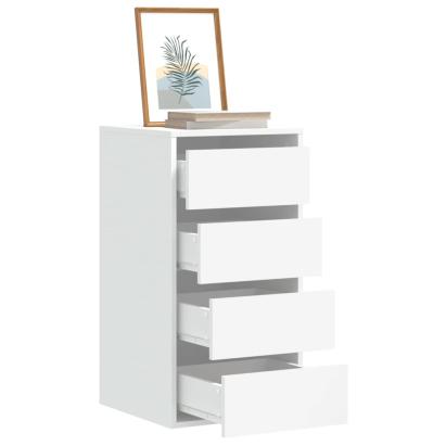 Dulap colț cu sertare alb 40x41x76 cm lemn prelucrat GartenMobel Dekor