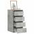 Dulap colț cu sertare gri beton 40x41x76 cm lemn prelucrat GartenMobel Dekor