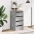 Dulap colț cu sertare gri beton 40x41x76 cm lemn prelucrat GartenMobel Dekor
