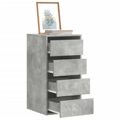 Dulap colț cu sertare gri beton 40x41x76 cm lemn prelucrat GartenMobel Dekor