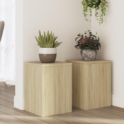 Suporturi de plante, 2 buc., stejar sonoma, 25x25x35 cm GartenMobel Dekor