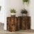 Suporturi de plante 2 buc. stejar fumuriu 25x25x35 cm lemn GartenMobel Dekor
