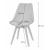Set masa pentru sufragerie/living + 4 scaune Mark negru, Artool, lemn, stejar sonoma, 80x80x75 cm GartenVIP DiyLine
