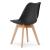 Set masa pentru sufragerie/living + 4 scaune Mark negru, Artool, lemn, stejar sonoma, 80x80x75 cm GartenVIP DiyLine