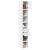 Dulap depozitare slim alb 30x42,5x225 cm lemn prelucrat GartenMobel Dekor