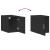 Dulap depozitare slim negru 30x42,5x225 cm lemn prelucrat GartenMobel Dekor