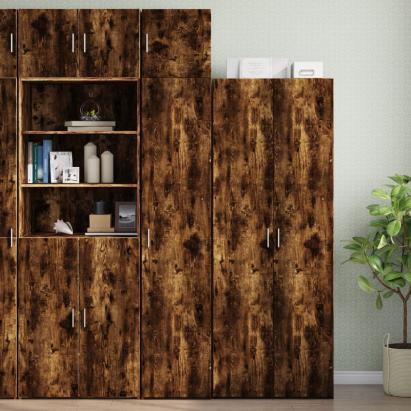 Dulap de depozitare slim, stejar fumuriu, 40x42,5x225 cm, lemn GartenMobel Dekor