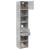 Dulap depozitare slim gri beton 45x42,5x225 cm lemn prelucrat GartenMobel Dekor