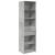 Dulap depozitare slim gri beton 50x42,5x225 cm lemn prelucrat GartenMobel Dekor