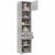 Dulap depozitare slim gri beton 50x42,5x225 cm lemn prelucrat GartenMobel Dekor