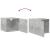 Dulap depozitare slim gri beton 50x42,5x225 cm lemn prelucrat GartenMobel Dekor