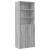 Dulap de depozitare, sonoma gri, 70x42,5x225, lemn prelucrat GartenMobel Dekor