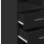 Dulap de depozitare, negru, 70x42,5x225 cm, lemn prelucrat GartenMobel Dekor