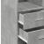 Dulap de depozitare, gri beton, 70x42,5x225 cm, lemn prelucrat GartenMobel Dekor