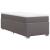 Pat box spring cu saltea, gri, 90x190 cm, piele ecologică GartenMobel Dekor