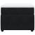 Pat box spring cu saltea, negru, 80x200 cm, catifea GartenMobel Dekor