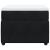 Pat box spring cu saltea, negru, 100x200 cm, catifea GartenMobel Dekor