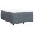 Pat box spring cu saltea, gri închis, 160x200 cm, catifea GartenMobel Dekor