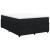 Pat box spring cu saltea, negru, 160x200 cm, catifea GartenMobel Dekor
