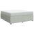 Pat box spring cu saltea, gri deschis, 180x200 cm, catifea GartenMobel Dekor