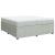 Pat box spring cu saltea, gri deschis, 200x200 cm, catifea GartenMobel Dekor