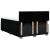 Pat box spring cu saltea, negru, 140x200 cm, textil GartenMobel Dekor